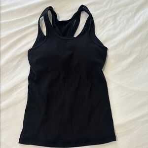 Lululemon Athletica Black Fitted Sleeveless Tank Top